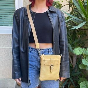 Vintage black Alfani lamb leather jacket